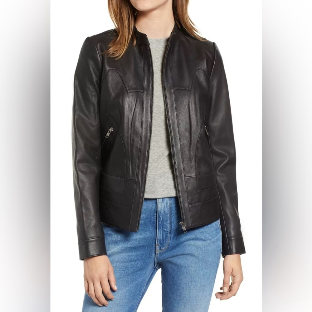 CHELSEA28 GENUINE Leather
MOTO Jacket SLEEK CURVY BACK
BLACK classic